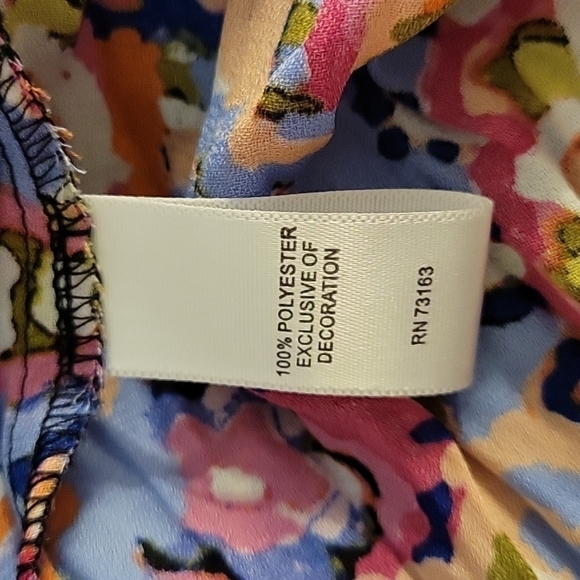 Melissa PAIGE 1990s Rainbow Ruffle Paisley Broomstick Tunic Small - Picture 9 of 10